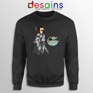 Bobs Burgers Boba Fett Black Sweatshirt Baby Yoda Sweater