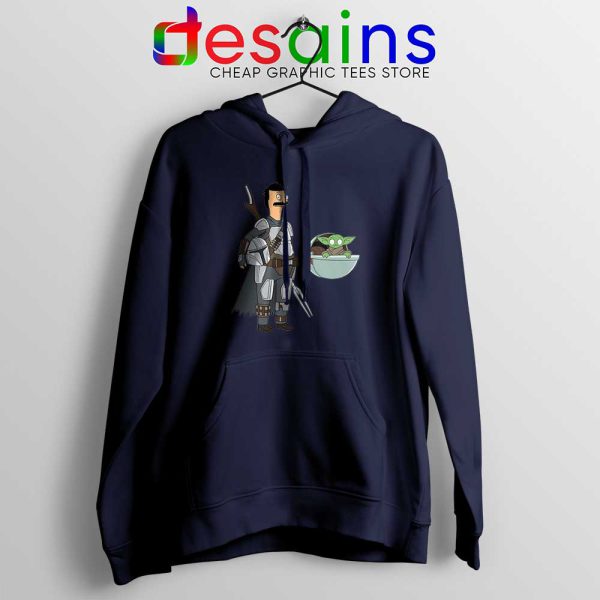 Bobs Burgers Boba Fett Navy Hoodie Baby Yoda Hoodies