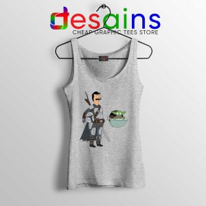 Bobs Burgers Boba Fett Sport Grey Tank Top Baby Yoda Tops