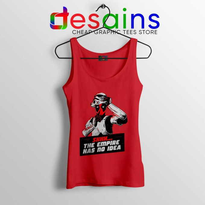 Deadpool Stormtrooper Helmet Red Tank Top Star Wars Funny
