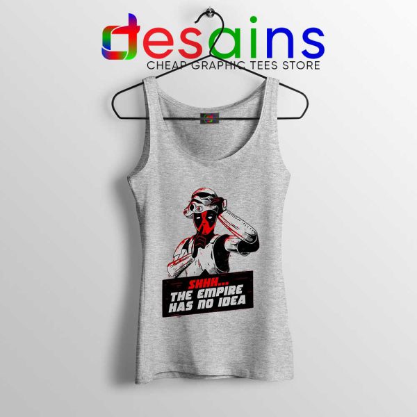 Deadpool Stormtrooper Helmet Sport Grey Tank Top Star Wars Funny