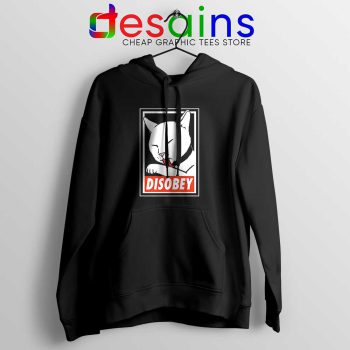 Disobey Cat Hoodie Funny Obey Clothing Cats Hoodies S-2XL