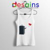 Doctor Who With Heart Balloons Tank Top Banksy Tardis Tops S-3XL