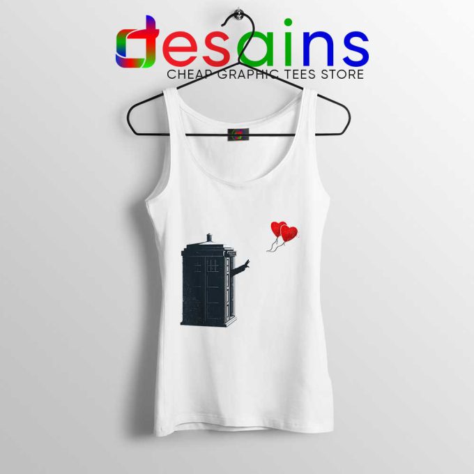 Doctor Who With Heart Balloons Tank Top
