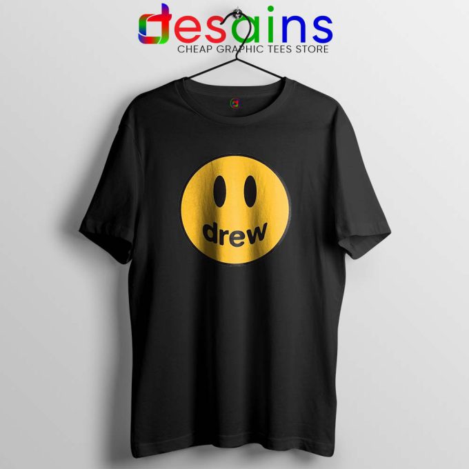 Drew Smile Face Black Tshirt Drew House Tee Shirts S-3XL