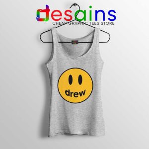 Drew Smile Face Sport Grey Tank Top Drew House Justin Tops