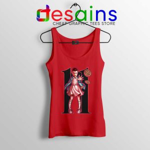 Eleven Character Red Tank Top Stranger Things Netflix Tops