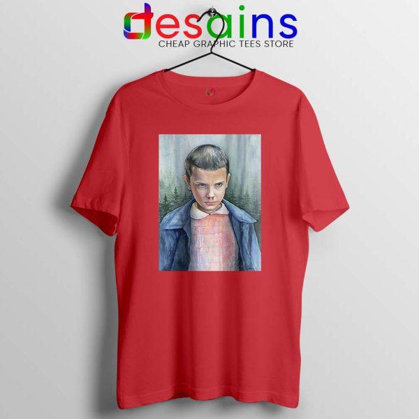 Eleven Stranger Things Blood Red Tshirt Stranger Things Merch Tees