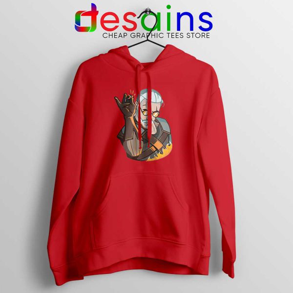 Geralt Witcher Salt Bae Red Hoodie The Witcher Netflix Hoodies