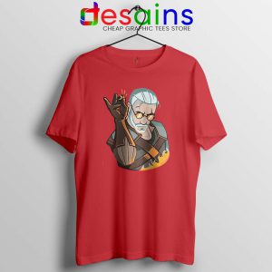 Geralt Witcher Salt Bae Red Tshirt The Witcher Salt Bae Tee Shirts