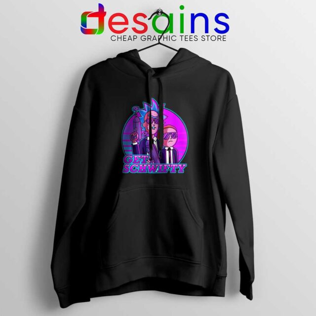 Get Schwifty Men in Black Hoodie