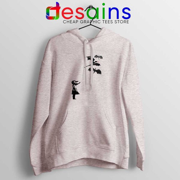 Girl With Dragons Sport Grey Hoodie Banksy Khaleesi Hoodies