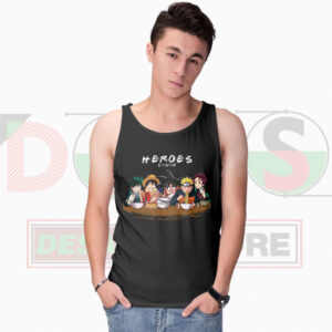Goku Naruto Luffy Friends Style Tank Top