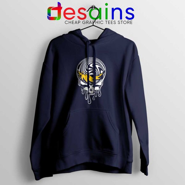 Grateful Dead Limited Art Navy Hoodie Rock Band Merch Hoodies