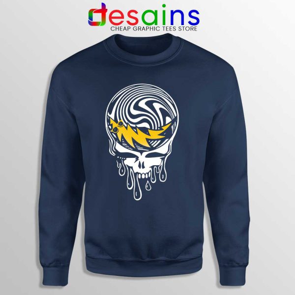 Grateful Dead Limited Art Navy Sweatshirt Rock Band Merch Sweaters