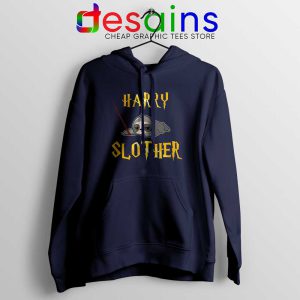 Harry Slother Funny Sloth Navy Hoodie Harry Potter Sloth Hoodies