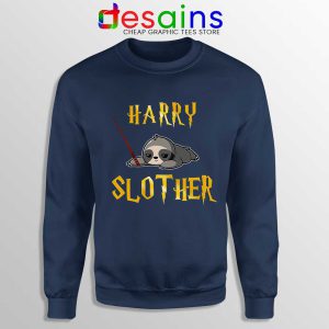 Harry Slother Funny Sloth Navy Sweatshirt Harry Potter Sloth Sweaters