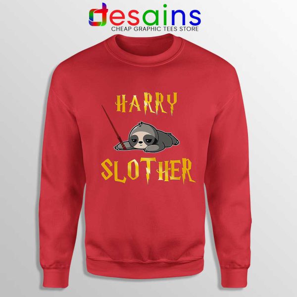 Harry Slother Funny Sloth Red Sweatshirt Harry Potter Sloth Sweaters