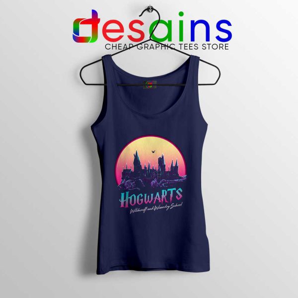 Hogwarts School of Magic Navy Tank Top Harry Potter Tops