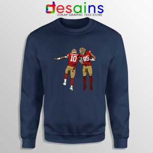 Jimmy Garoppolo x George Kittle Navy Sweatshirt San Francisco 49ers