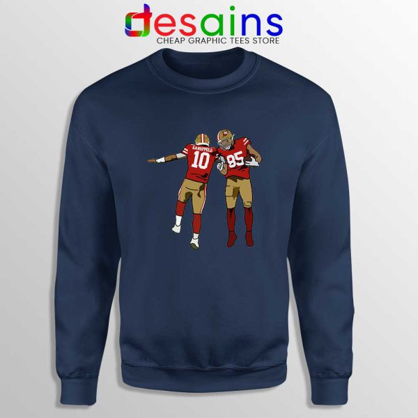 Jimmy Garoppolo x George Kittle Navy Sweatshirt San Francisco 49ers