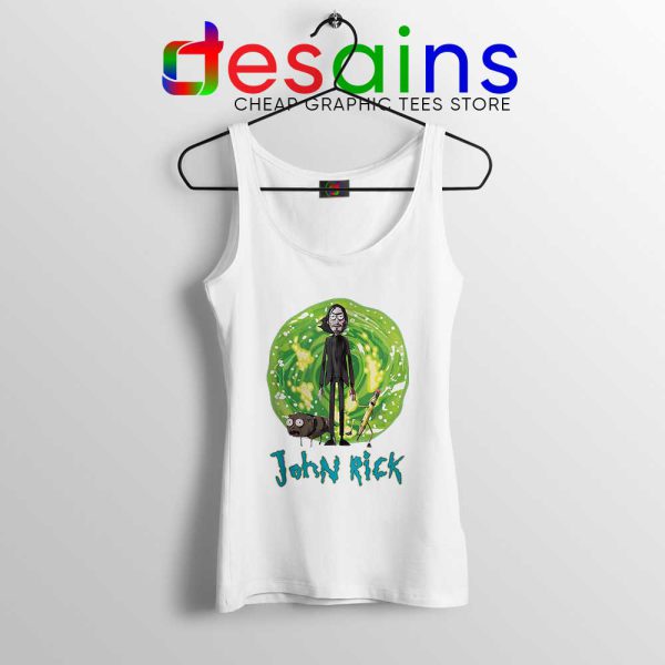 John Rick Chapter 3 White Tank Top Rick Sanchez John Wick Tops S-3XL