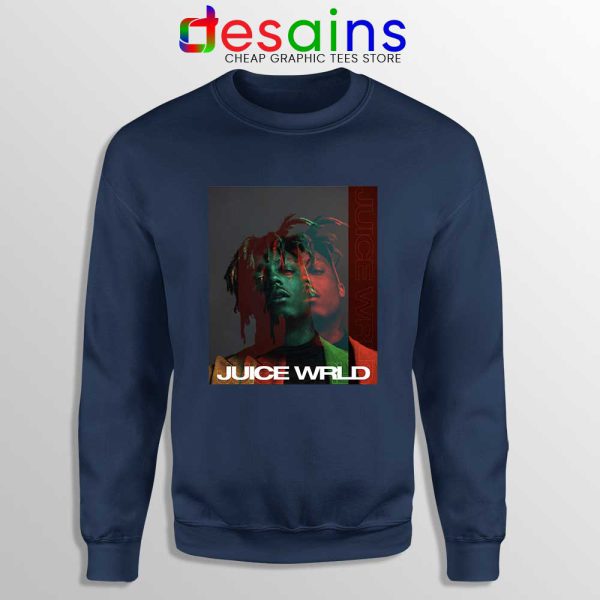 Juice Wrld 999 Fan Art Navy Sweatshirt Juice Wrld RIP Sweater