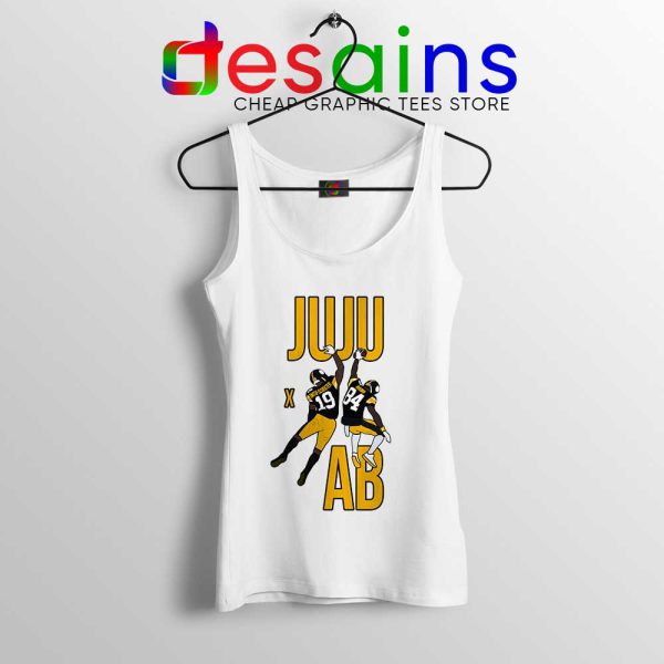 Juju Smith and Antonio Brown White Tank Top Pittsburgh Steelers