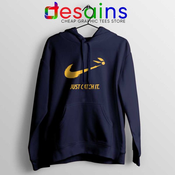 Just Catch It Navy Hoodie Catch Harry Potter Hoodies