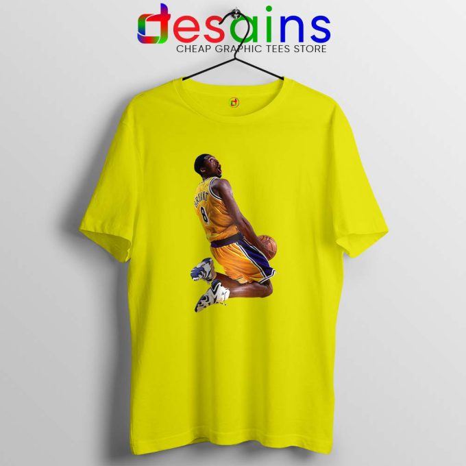 Kobe Bryant Best Dunks Yellow Tshirt Kobe Bryant RIP Tees