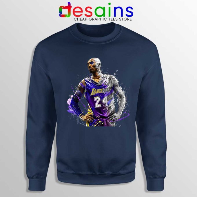 Kobe Bryant La Lakers Blue Sweatshirt Navy Kobe Bryant Merch