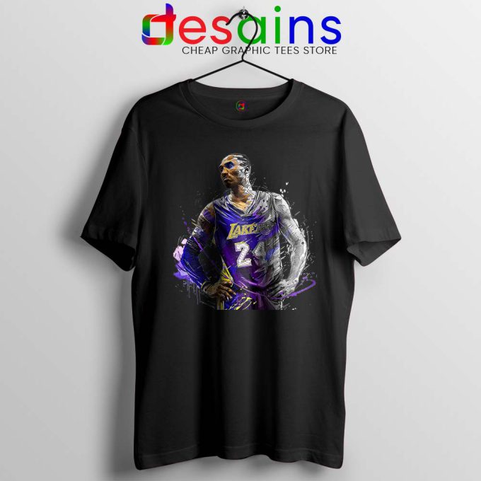 Kobe Bryant La Lakers Blue Tshirt Black Kobe Bryant Merch Tees