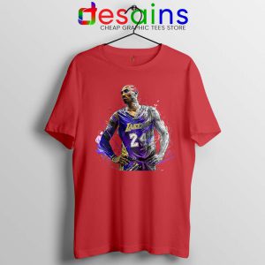 Kobe Bryant La Lakers Blue Tshirt Red Kobe Bryant Merch Tees