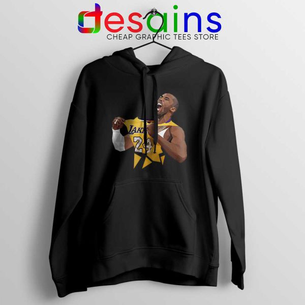 Kobe Bryant Lakers Jersey Art Black Hoodie Kobe Bryant RIP Hoodies