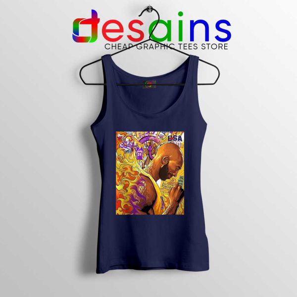 Kobe Snake Bryant Mamba Navy Tank Top RIP Kobe Bryant NBA Tops