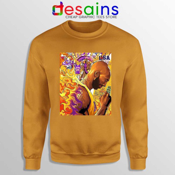 Kobe Snake Bryant Mamba Orange Sweatshirt RIP Kobe Bryant NBA