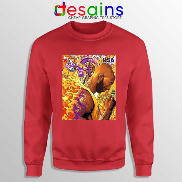 Kobe Snake Bryant Mamba Red Sweatshirt RIP Kobe Bryant NBA