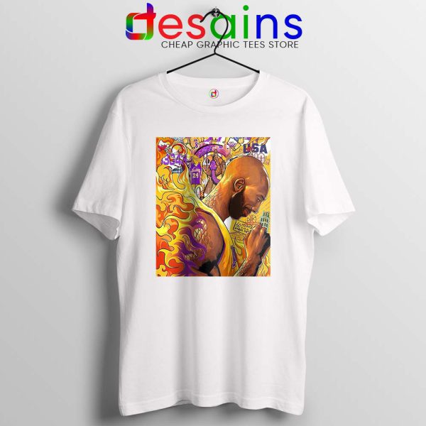 Kobe Snake Bryant Mamba White Tshirt RIP Kobe Bryant NBA Tee Shirts