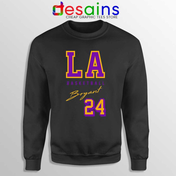 LA Lakers Bryant Legend Black Sweatshirt NBA Kobe Bryant RIP