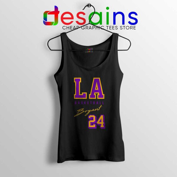 LA Lakers Bryant Legend Black Tank Top NBA Kobe Bryant RIP Tops