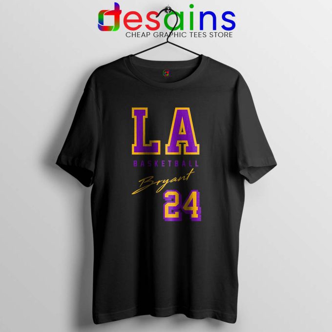 LA Lakers Bryant Legend Black Tshirt NBA Kobe Bryant RIP Tees
