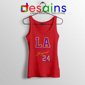 LA Lakers Bryant Legend Red Tank Top NBA Kobe Bryant RIP Tops