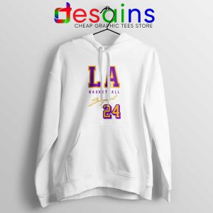 LA Lakers Bryant Legend White Hoodie NBA Kobe Bryant RIP Hoodies