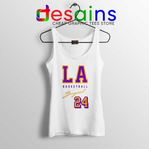 LA Lakers Bryant Legend White Tank Top NBA Kobe Bryant RIP Tops