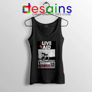 Live Aid at Wembley Black Tank Top Live Aid Musical Event Tops