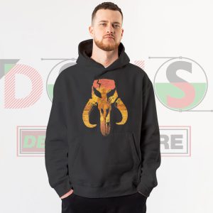 Mandalorian Hunter Logo Hoodie - The Mythosaur Skull