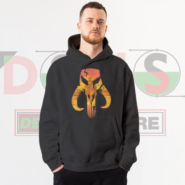 Mandalorian Hunter Logo Hoodie - The Mythosaur Skull