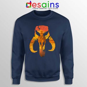 Mandalorian Hunter Logo Navy Sweatshirt The Mandalorian Symbol