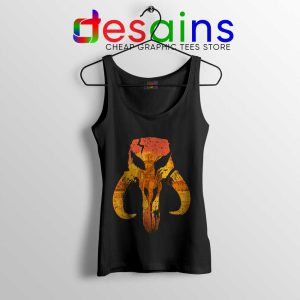 Mandalorian Hunter Logo Tank Top The Mandalorian Symbol Tops S-3XL