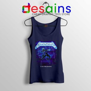 Mandalorian Ride the Lightning Navy Tank Top The Mandalorian Tops